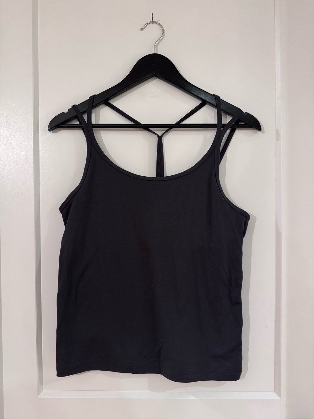 PINK Victoria's Secret Gray Double-Strap Tank Top